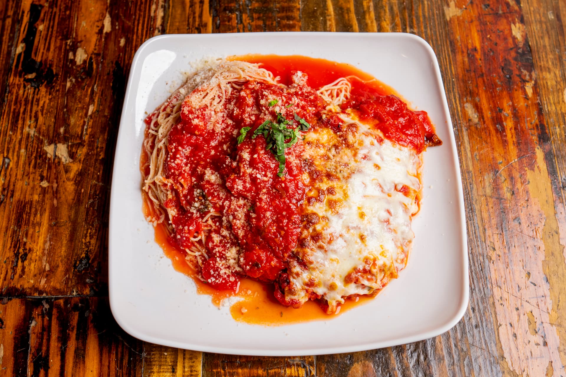 Chicken Parmesan at Tony's N.Y. Pizza in Fort Myers